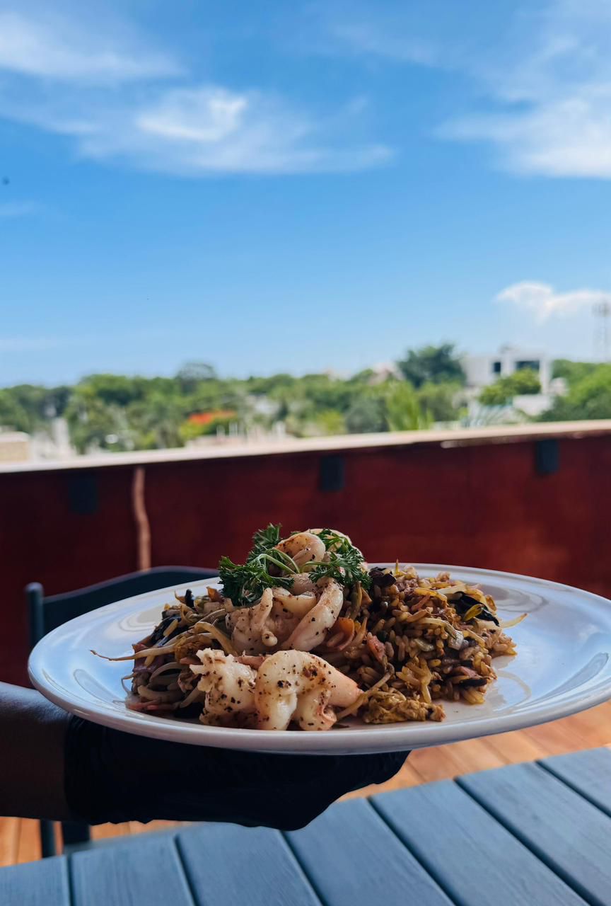 Arroz con camarones L'e Monde